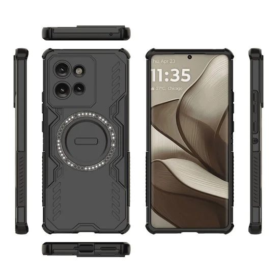 Калъф за Motorola Edge 50 - ArmorMag Case - Черен