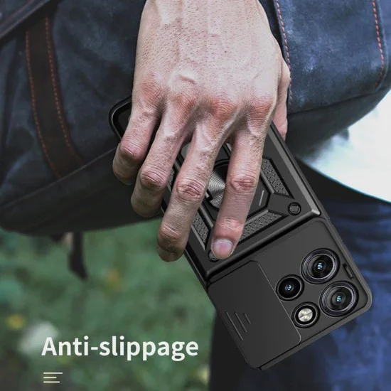Калъф за Motorola Edge 50 - CamShield Series - черен
