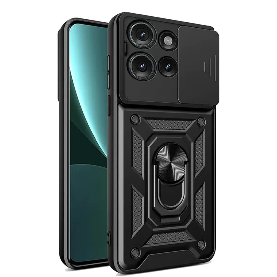 Калъф за Motorola Edge 50 - CamShield Series - черен