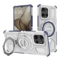 Калъф за Motorola Edge 50 - Carbon Shield PRO - Син прозрачен