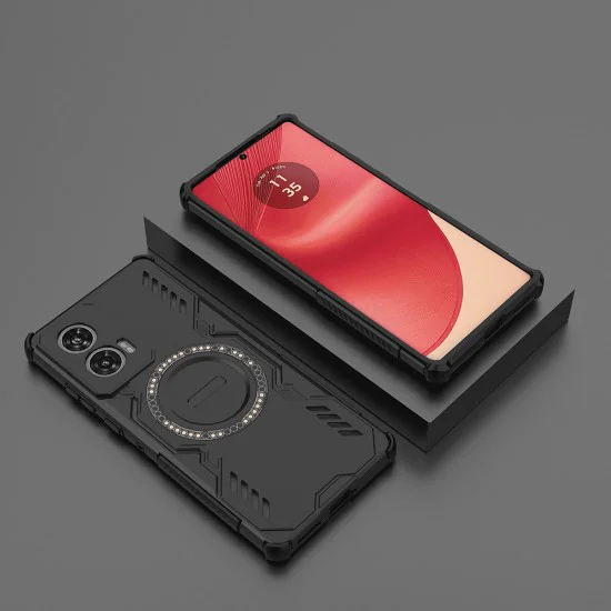 Калъф за Motorola Edge 50 Fusion - ArmorMag Case - черен