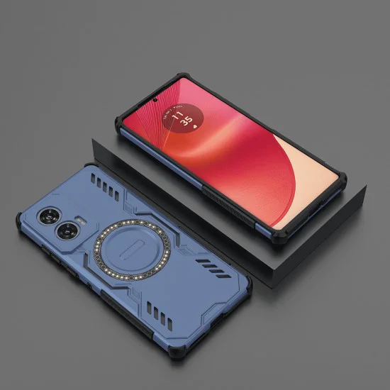 Калъф за Motorola Edge 50 Fusion - ArmorMag Case - син