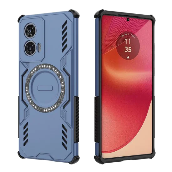 Калъф за Motorola Edge 50 Fusion - ArmorMag Case - син