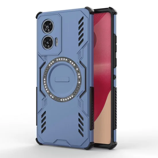 Калъф за Motorola Edge 50 Fusion - ArmorMag Case - син