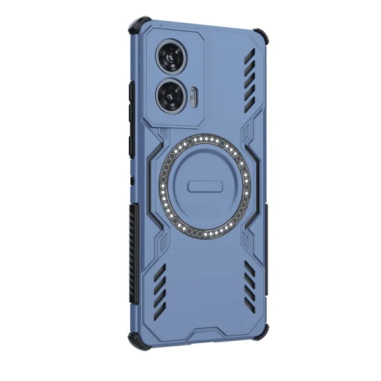 Калъф за Motorola Edge 50 Fusion - ArmorMag Case - син
