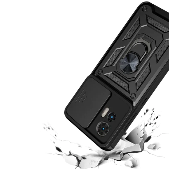 Калъф за Motorola Edge 50 Fusion - CamShield Series - черен