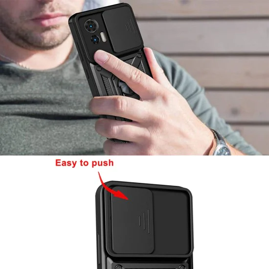 Калъф за Motorola Edge 50 Fusion - CamShield Series - черен