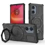 Калъф за Motorola Edge 50 Fusion - Carbon Shield PRO - Черен