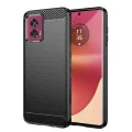 Калъф за Motorola Edge 50 Fusion - Carbon Silicone - Черен