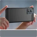 Калъф за Motorola Edge 50 Fusion - Carbon Silicone - Черен