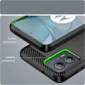 Калъф за Motorola Edge 50 Fusion - Carbon Silicone - Черен