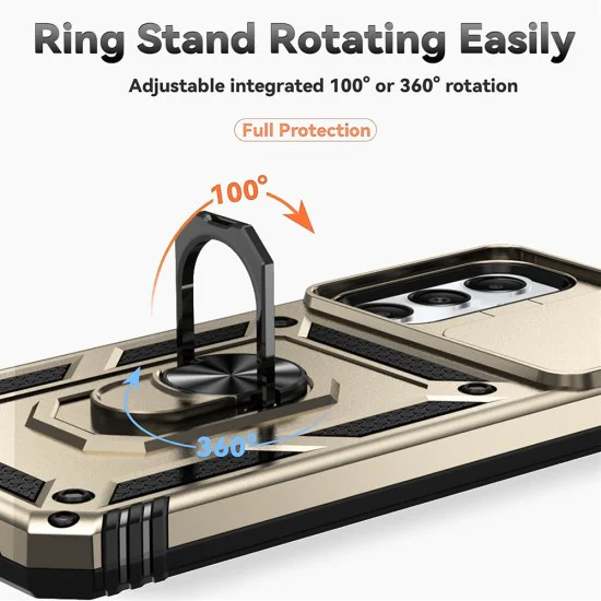 Калъф за Motorola Edge 50 Fusion - Techsuit - CamShield Series - Златист