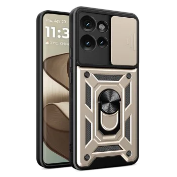 Калъф за Motorola Edge 50 Fusion - Techsuit - CamShield Series - Златист