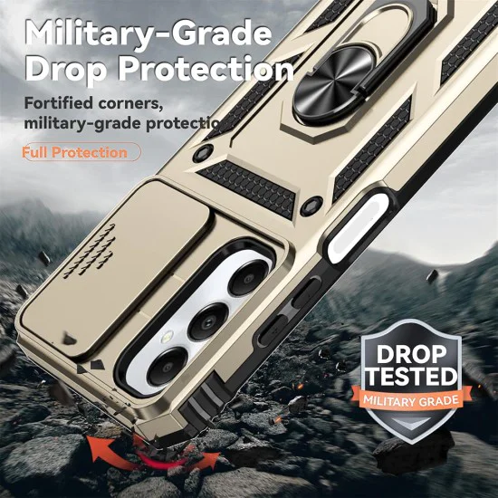 Калъф за Motorola Edge 50 Fusion - Techsuit - CamShield Series - Златист