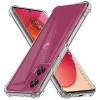 Калъф за Motorola Edge 50 Fusion - Удароустойчив прозрачен силикон - прозрачен
