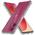 Калъф за Motorola Edge 50 Fusion - Удароустойчив прозрачен силикон - прозрачен