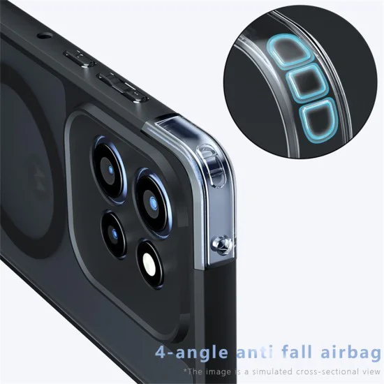 Калъф за Motorola Edge 50 Neo / 60 Neo / ThinkPhone 25 - Techsuit PureFrost MagSafe - Матово черен