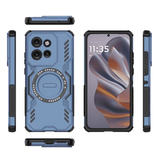 Калъф за Motorola Edge 50 Neo / Motorola ThinkPhone 25 - ArmorMag Case - Син