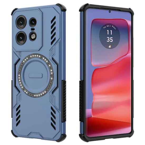 Калъф за Motorola Edge 50 Pro - ArmorMag Case - Син