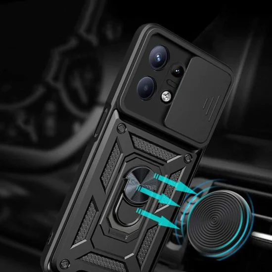 Калъф за Motorola Edge 50 Pro - CamShield Series - черен