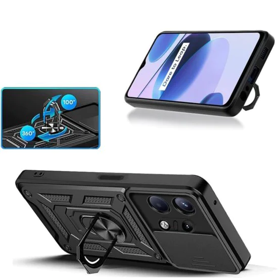Калъф за Motorola Edge 50 Pro - CamShield Series - черен
