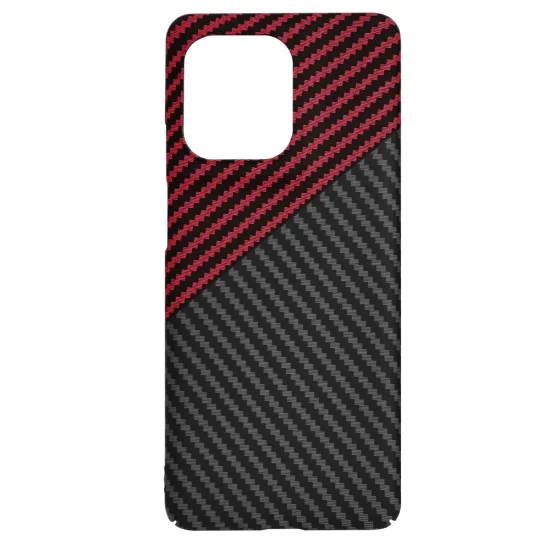 Калъф за Motorola Edge 50 Pro - Carbonite FiberShell - Red Vortex