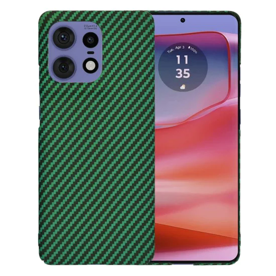 Калъф за Motorola Edge 50 Pro - Carbonite FiberShell - Зелен
