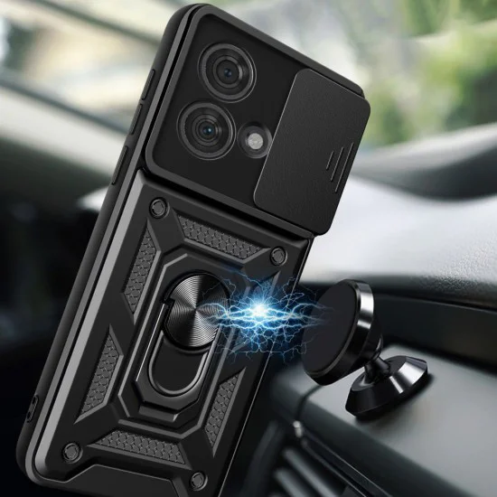 Калъф за Motorola Edge 50 Ultra - CamShield Series - черен