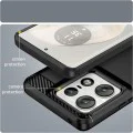 Калъф за Motorola Edge 50 Ultra - Carbon Silicone - Черен