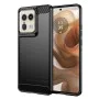 Калъф за Motorola Edge 50 Ultra - Carbon Silicone - Черен