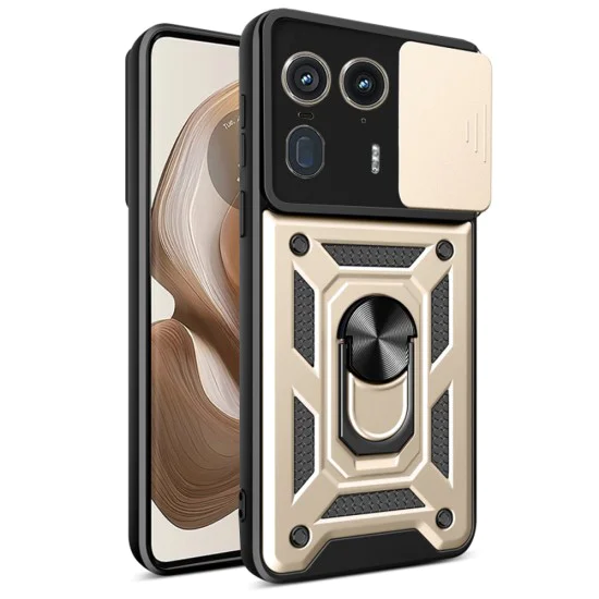 Калъф за Motorola Edge 50 Ultra - Techsuit - CamShield Series - Златист