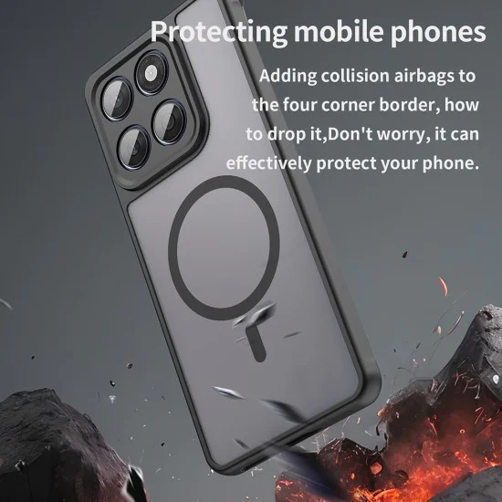 Калъф за Motorola Edge 60 / 60 Fusion - HaloFrost II MagSafe - Черен