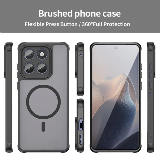 Калъф за Motorola Edge 60 / 60 Fusion - HaloFrost II MagSafe - Черен