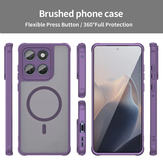 Калъф за Motorola Edge 60 / 60 Fusion - HaloFrost II MagSafe - Лилав
