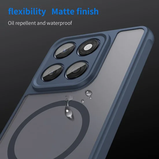 Калъф за Motorola Edge 60 / 60 Fusion - HaloFrost II MagSafe - Тъмно Син