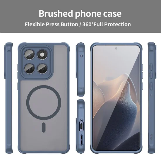 Калъф за Motorola Edge 60 / 60 Fusion - HaloFrost II MagSafe - Тъмно Син