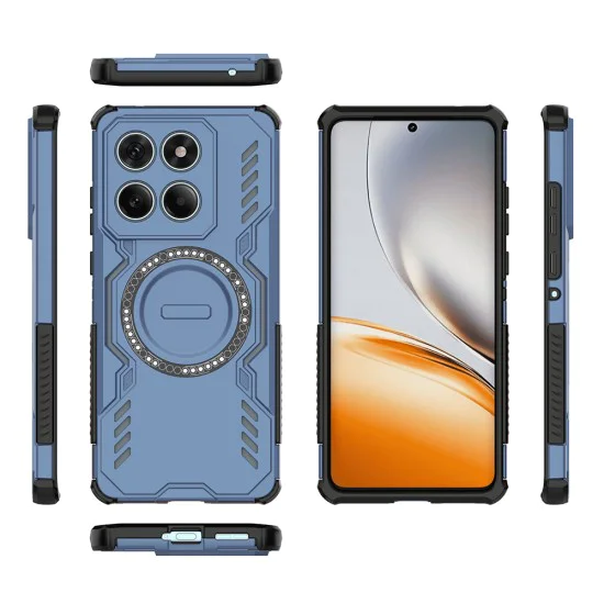 Калъф за Motorola Edge 60 / Edge 60 Fusion - ArmorMag Case - син