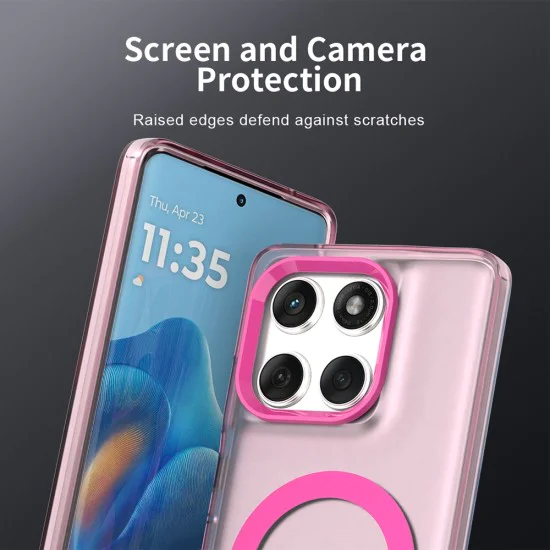 Калъф за Motorola Edge 60 / Edge 60 Fusion - CandyCase MagSafe - Розов