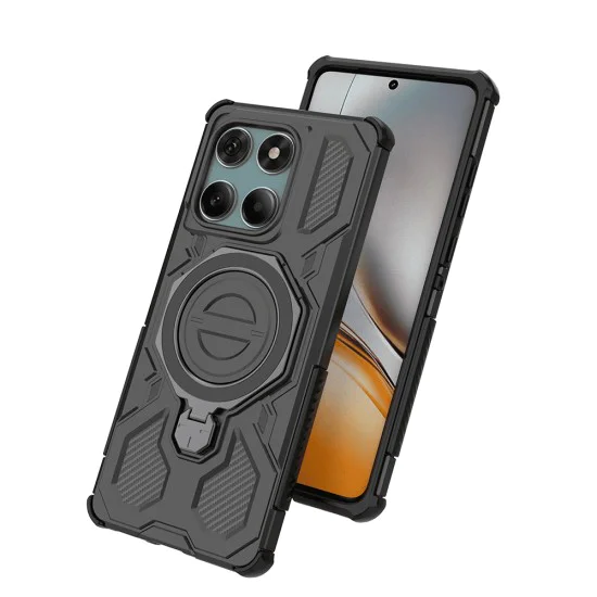Калъф за Motorola Edge 60 / Edge 60 Fusion - Carbon Shield PRO - Черен