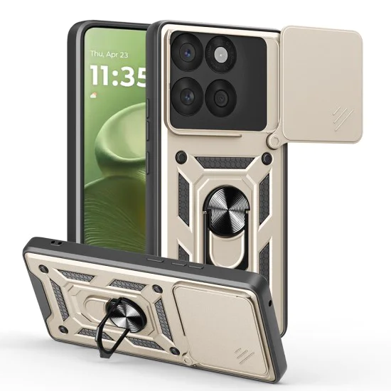 Калъф за Motorola Edge 60 / Edge 60 Fusion - Techsuit - CamShield Series - Златист