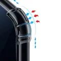 Калъф за Motorola Edge 60 / Edge 60 Fusion - Techsuit - Удароустойчив Clear Silicone MagSafe - Опушено Черен