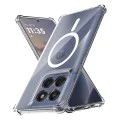 Калъф за Motorola Edge 60 / Edge 60 Fusion - Techsuit - Удароустойчив Clear Silicone MagSafe - Прозрачен