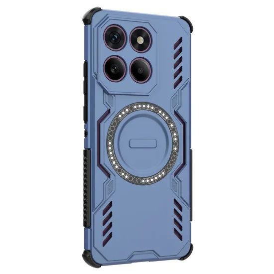 Калъф за Motorola Edge 60 Pro - ArmorMag Case - Син