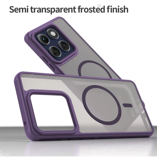 Калъф за Motorola Edge 60 Pro - HaloFrost II MagSafe - Лилав