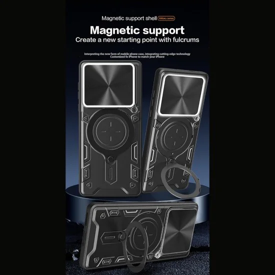 Калъф за Motorola Edge 60 Pro - Techsuit - CamGuard Pro - Черен