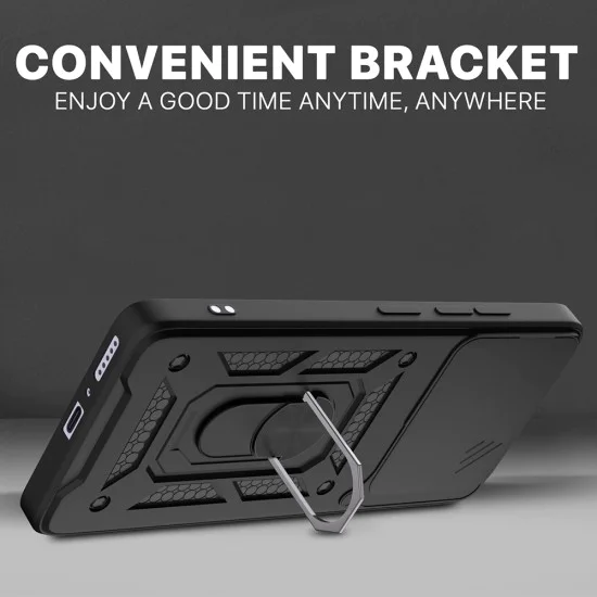 Калъф за Motorola Edge 60 Pro - Techsuit - CamShield Series - Черен