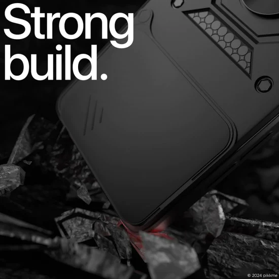 Калъф за Motorola Edge 60 Pro - Techsuit - CamShield Series - Черен