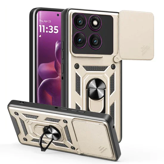 Калъф за Motorola Edge 60 Pro - Techsuit - CamShield Series - Златист