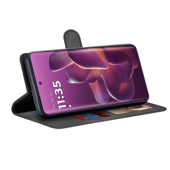 Калъф за Motorola Edge 60 Pro - Techsuit - Diary Book - Черен