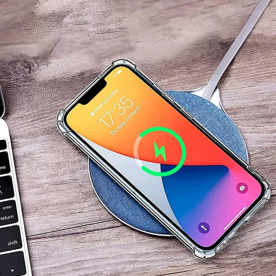 Калъф за Motorola Edge 60 Pro - Techsuit - Удароустойчив Clear Silicone MagSafe - Опушено Черен